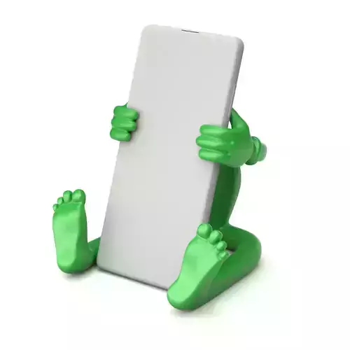 Cartoonish Mobile Holder 3D model
