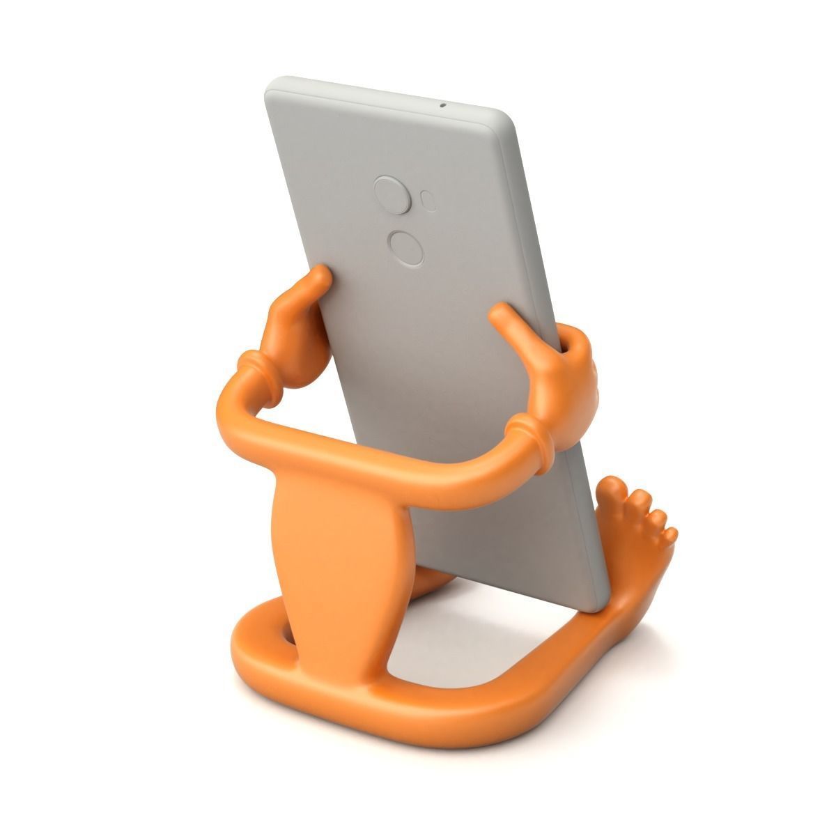 Cartoonish Mobile Holder 3D model_4
