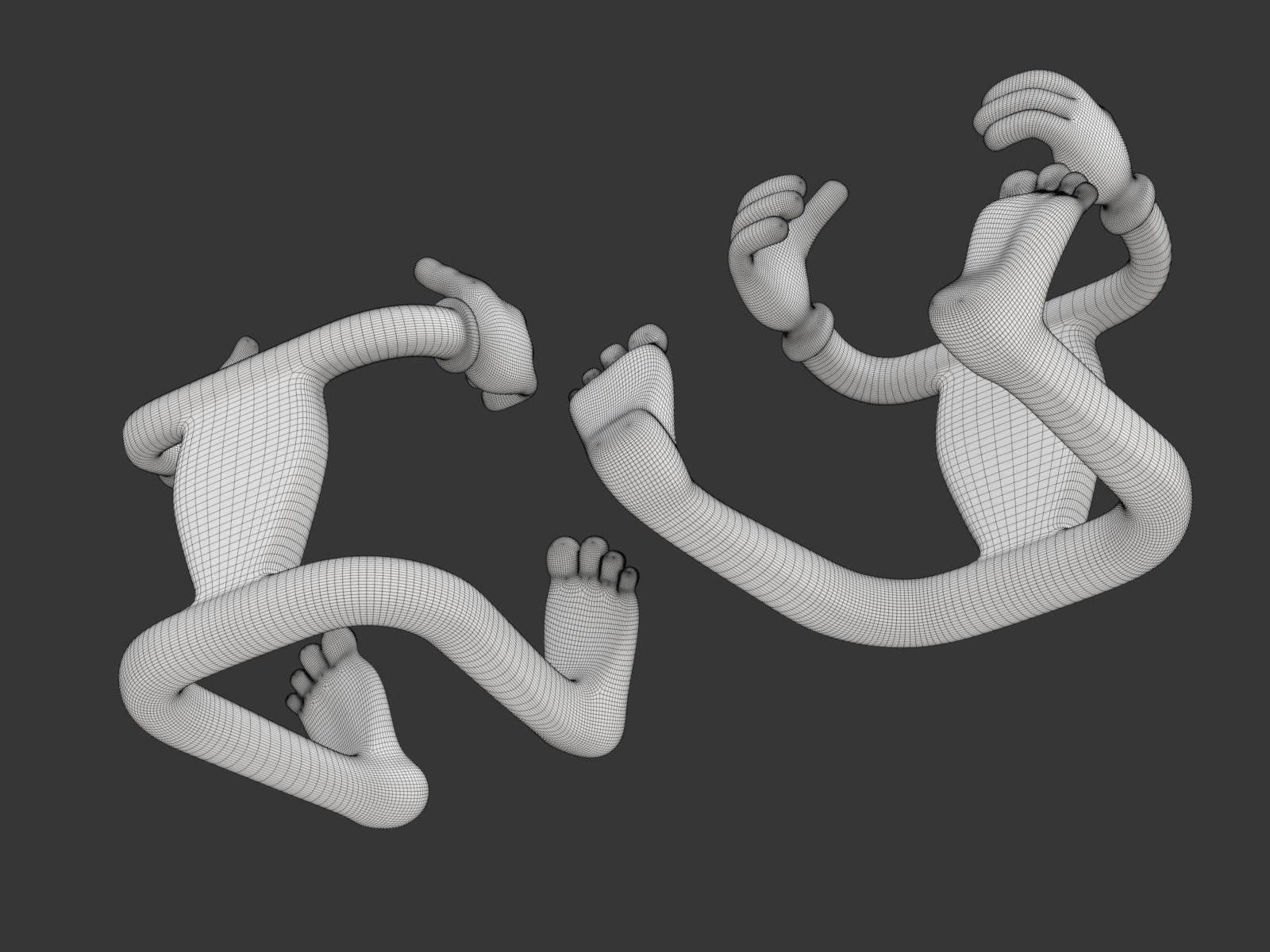 Cartoonish Mobile Holder 3D model_20