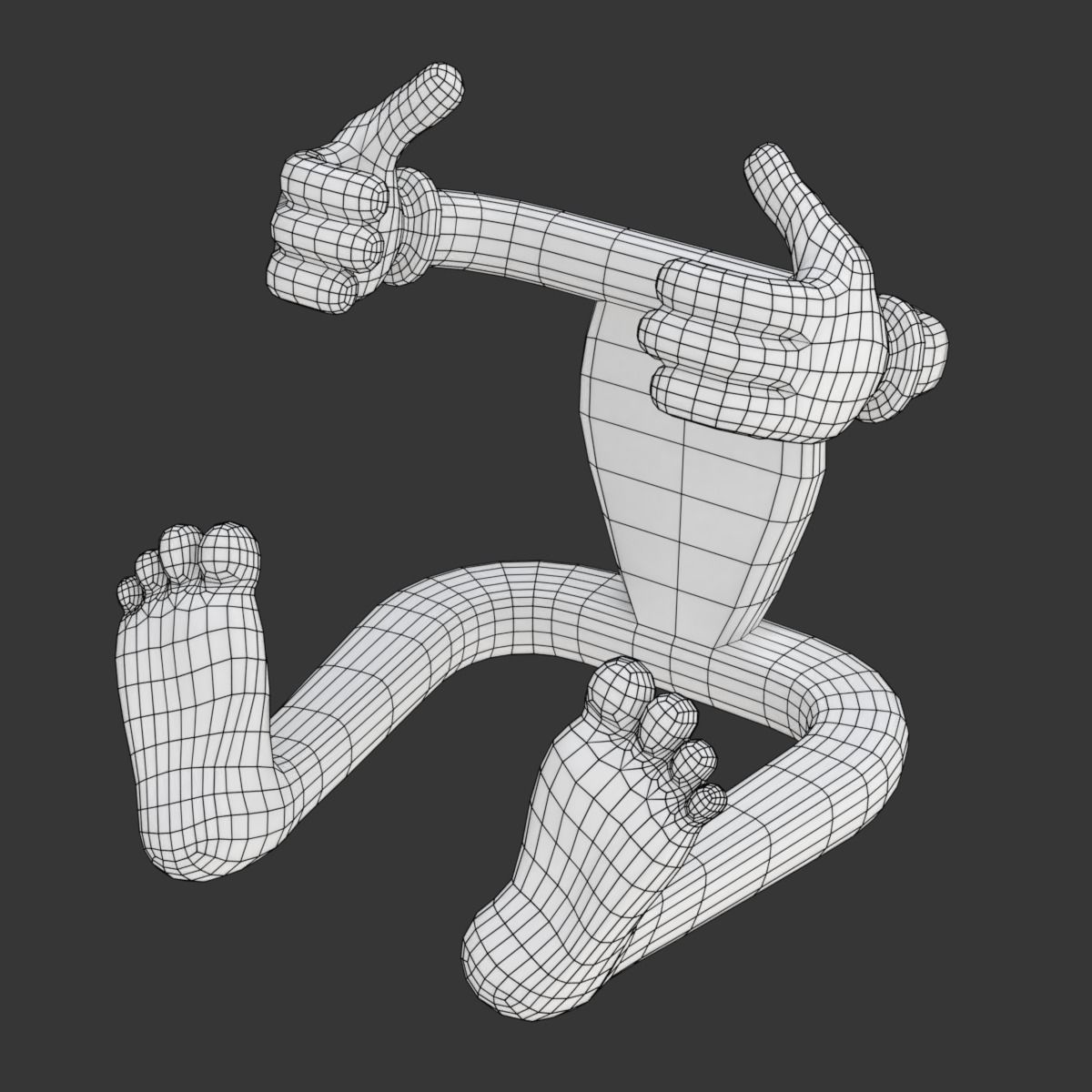 Cartoonish Mobile Holder 3D model_15