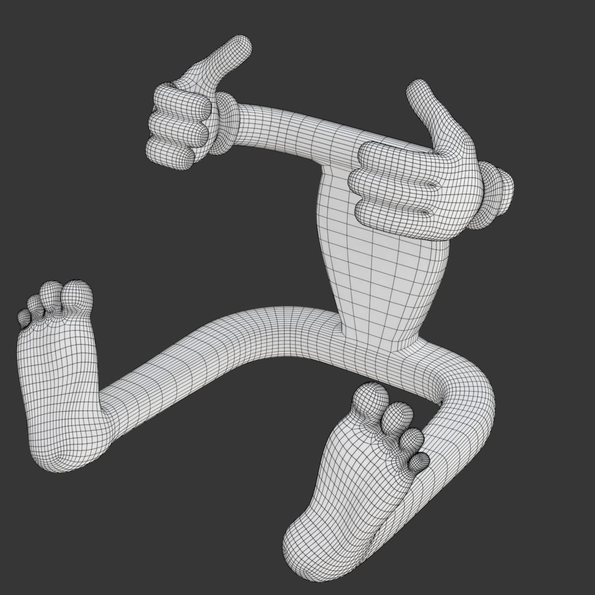 Cartoonish Mobile Holder 3D model_18