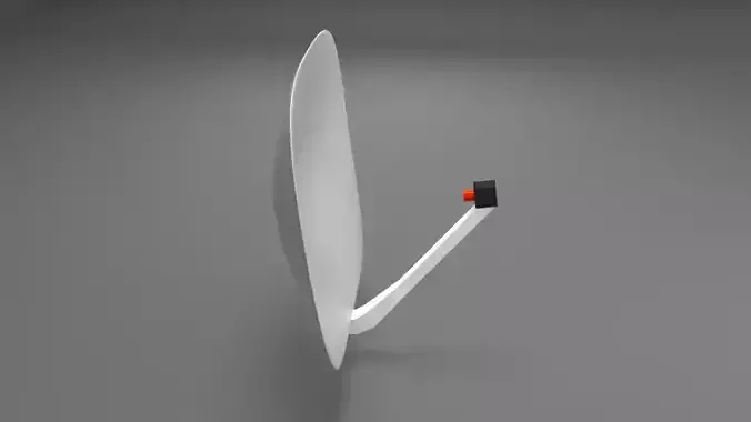 Radar or Antenna or Router  Low-poly 3D model