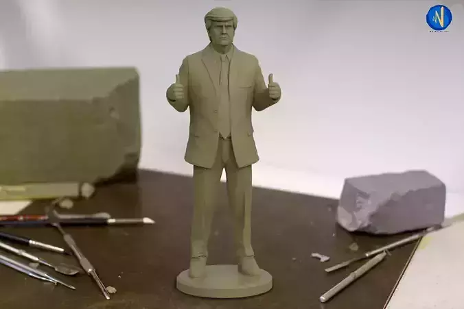 Donald Trump 3d Print Statue 3D print model