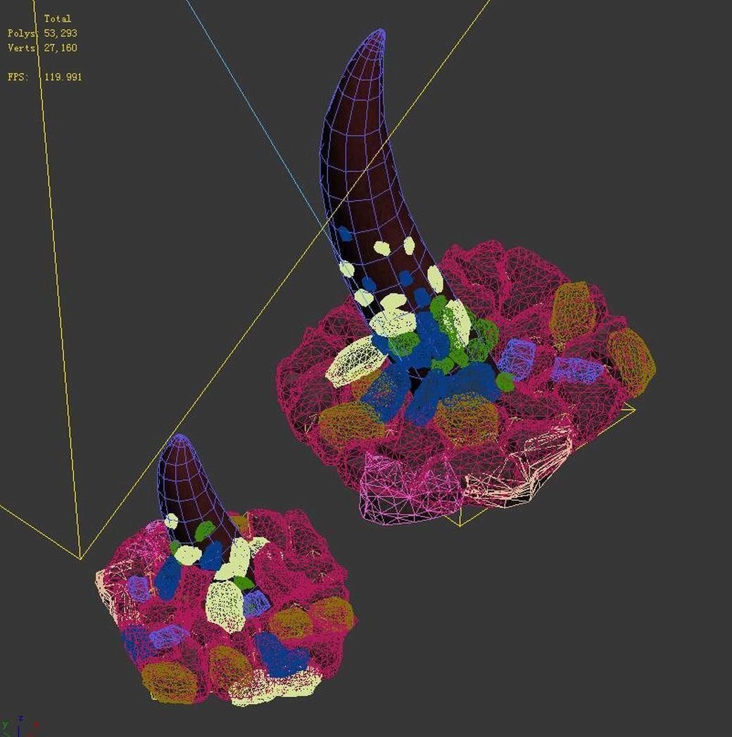 The main city of the dragon - teeth outside the city 3D model_3