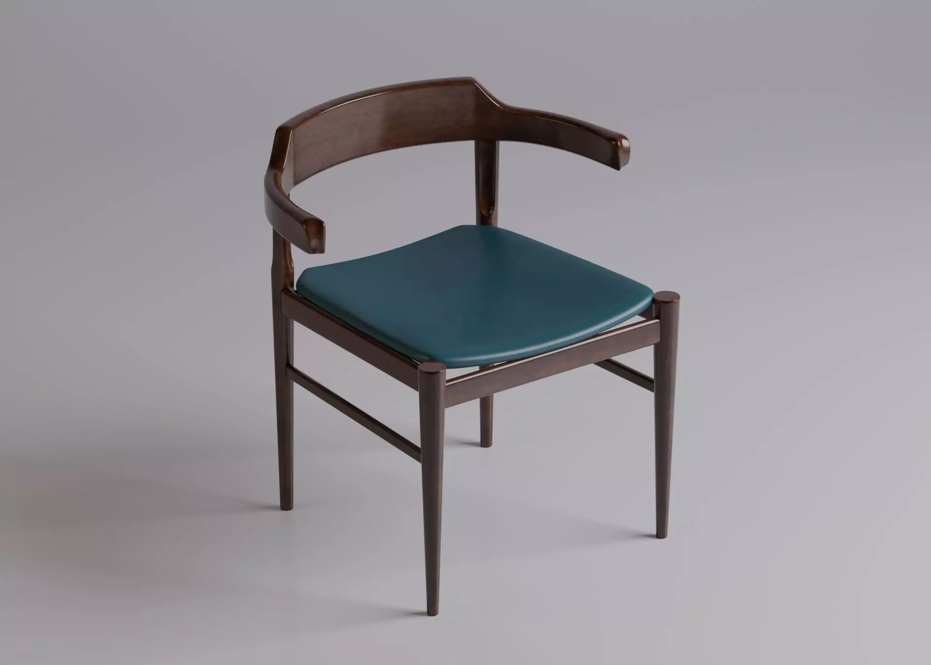 Wood Armchair 3D model_0