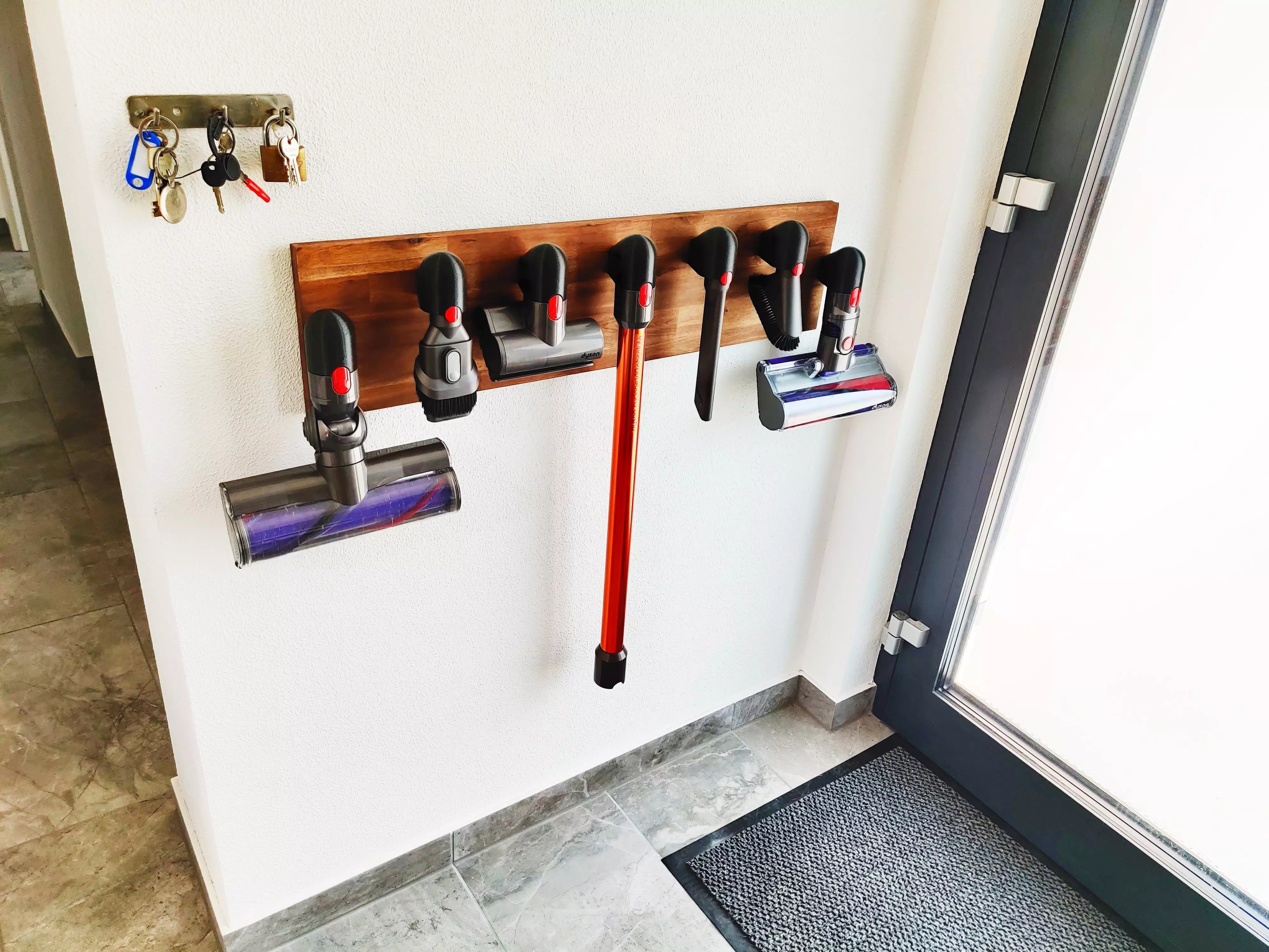Dyson Tool Holder and Mounting Bracket 3D print model_0
