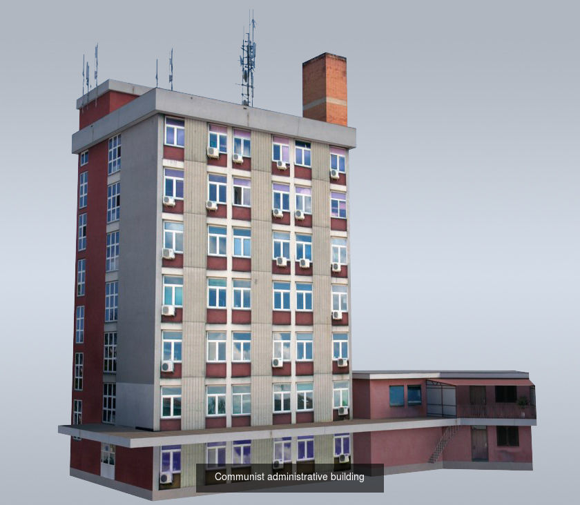 Belgrade Communist Architecture 3D Model Collection_6