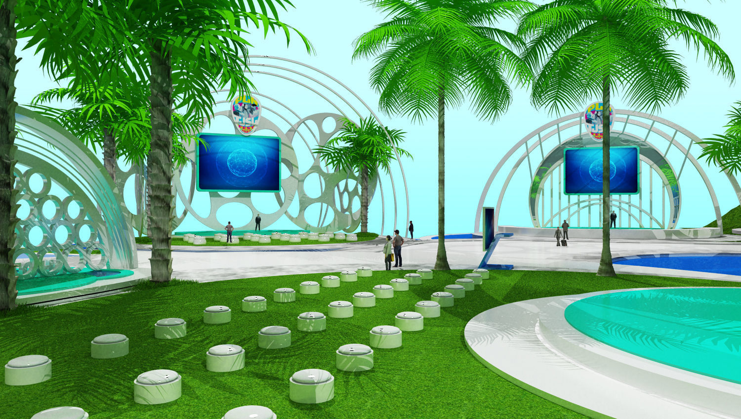 Booth Virtual Exhibition 3D model_6