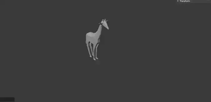 Low poly animal giraffe