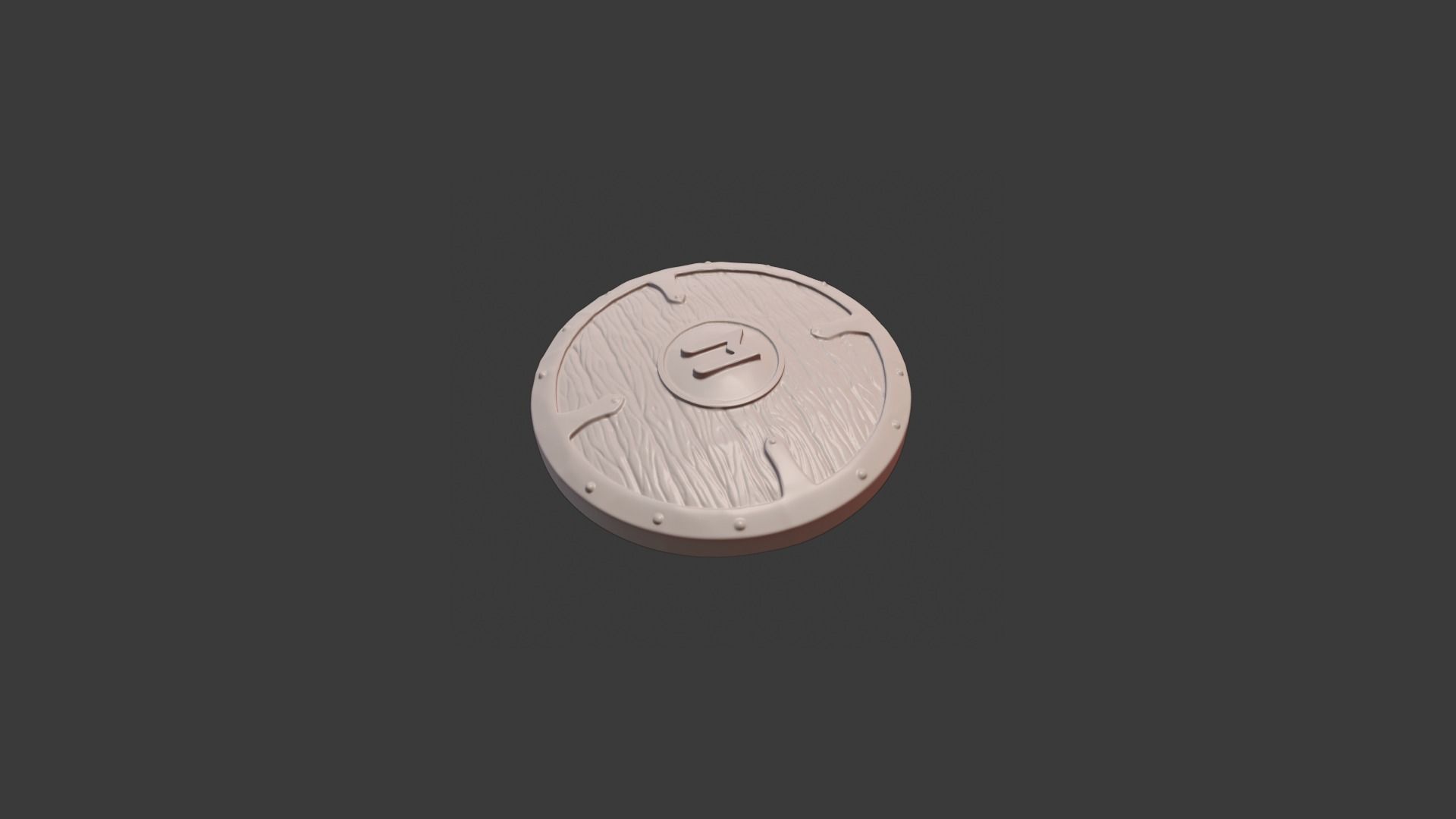 Scandinavian shield with rune Ehwaz 3D print model_2