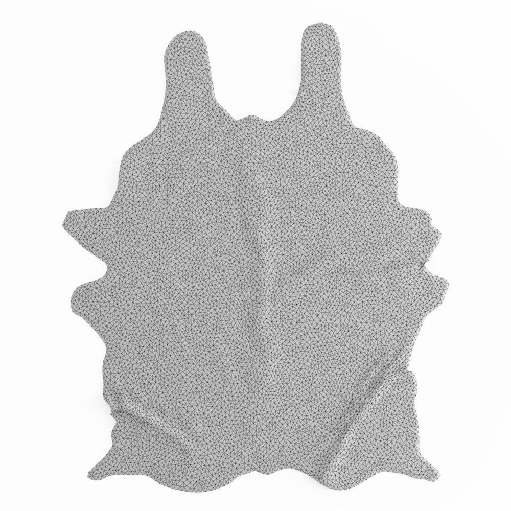 Brown Cow Hide Rug 3D model_4