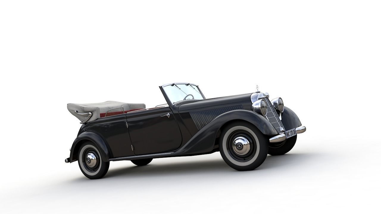 MERCEDES-BENZ TYPE 170V CABRIOLET B 1936 3D model_10