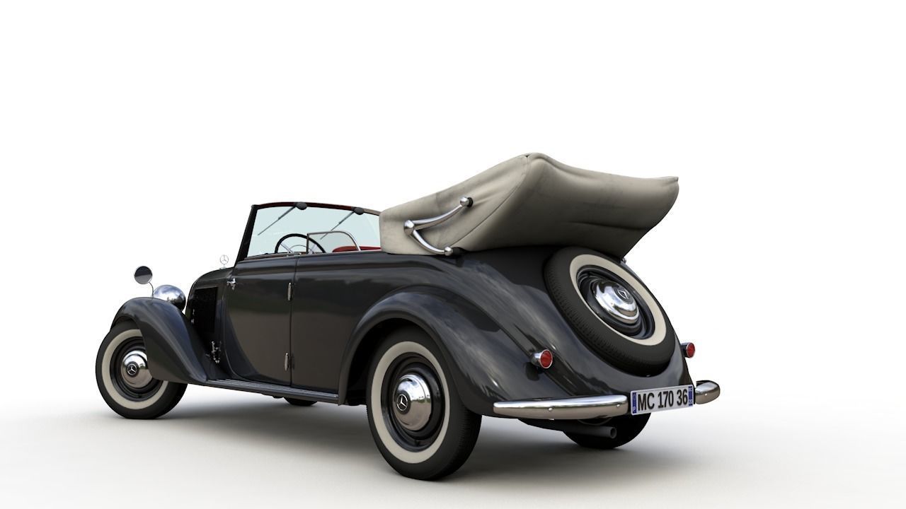 MERCEDES-BENZ TYPE 170V CABRIOLET B 1936 3D model_13