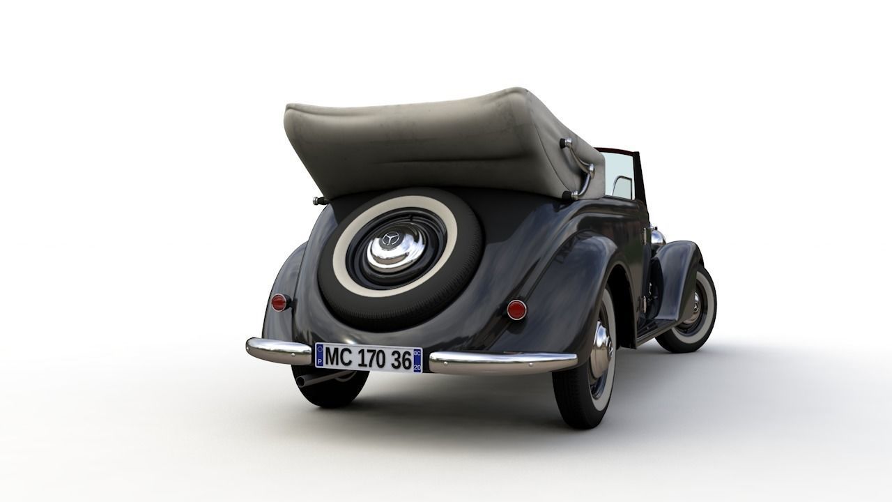 MERCEDES-BENZ TYPE 170V CABRIOLET B 1936 3D model_4