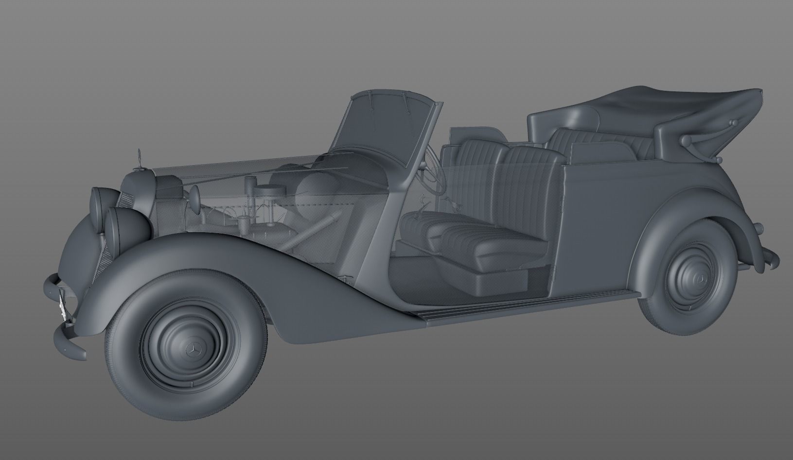 MERCEDES-BENZ TYPE 170V CABRIOLET B 1936 3D model_18