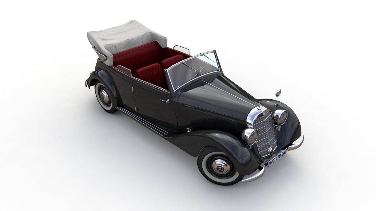 MERCEDES-BENZ TYPE 170V CABRIOLET B 1936 3D model_16