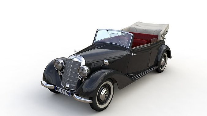 MERCEDES-BENZ TYPE 170V CABRIOLET B 1936 3D model