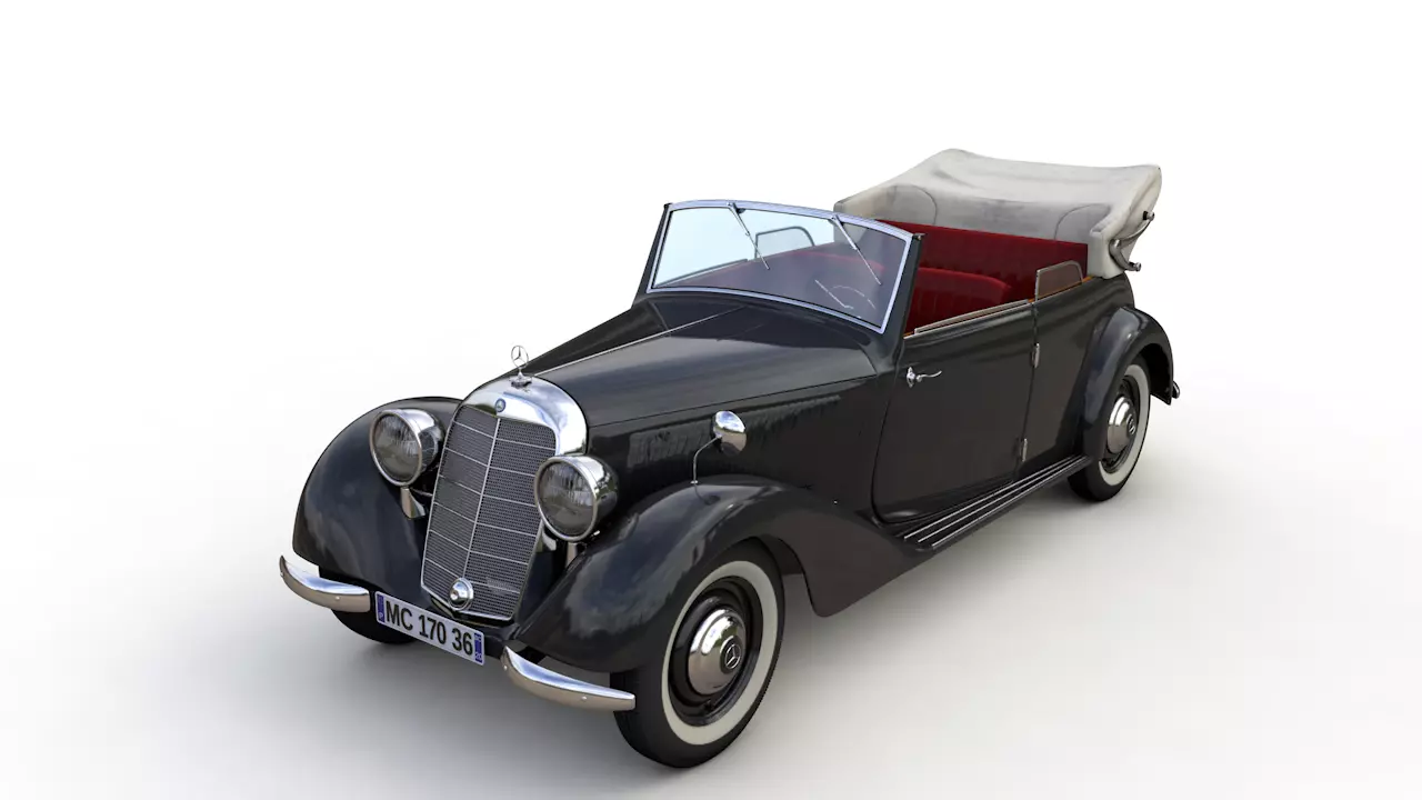MERCEDES-BENZ TYPE 170V CABRIOLET B 1936 3D model_0