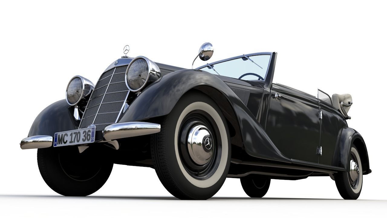 MERCEDES-BENZ TYPE 170V CABRIOLET B 1936 3D model_3