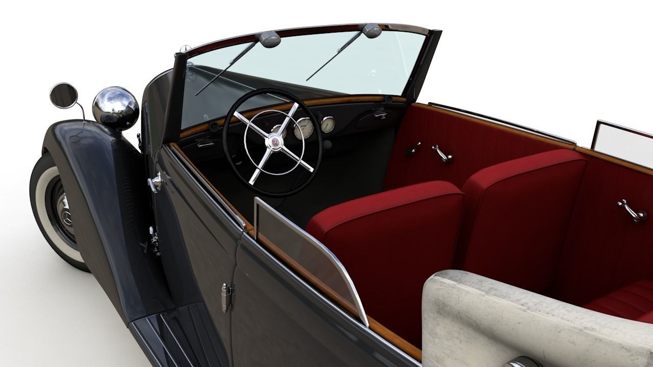 MERCEDES-BENZ TYPE 170V CABRIOLET B 1936 3D model_7