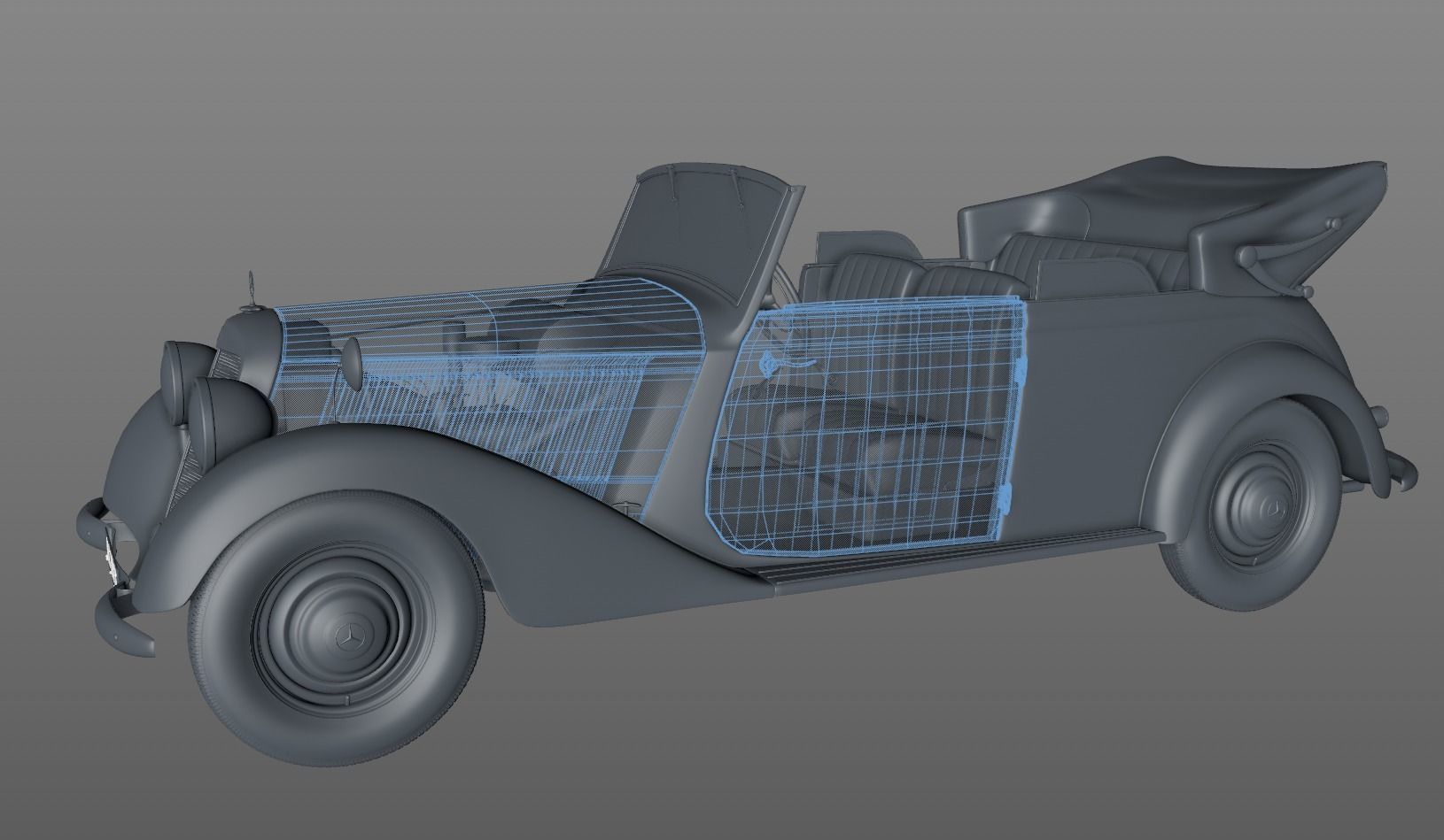 MERCEDES-BENZ TYPE 170V CABRIOLET B 1936 3D model_17
