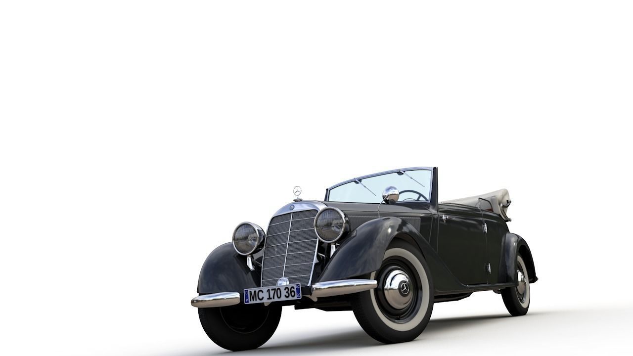 MERCEDES-BENZ TYPE 170V CABRIOLET B 1936 3D model_2