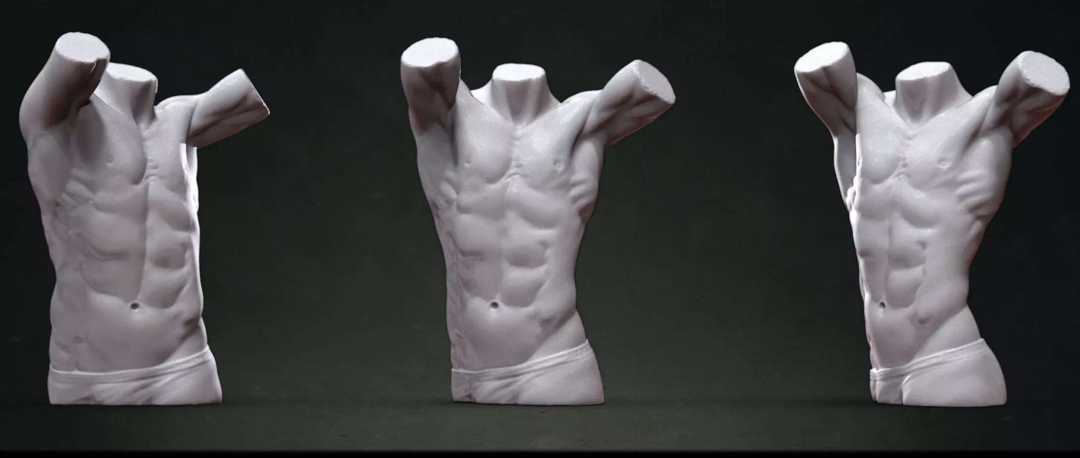 Male Torso Sculpt 3D model_0