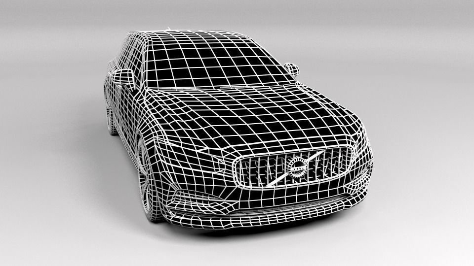 VOLVO V90 LOWPOLY Low-poly 3D model_1