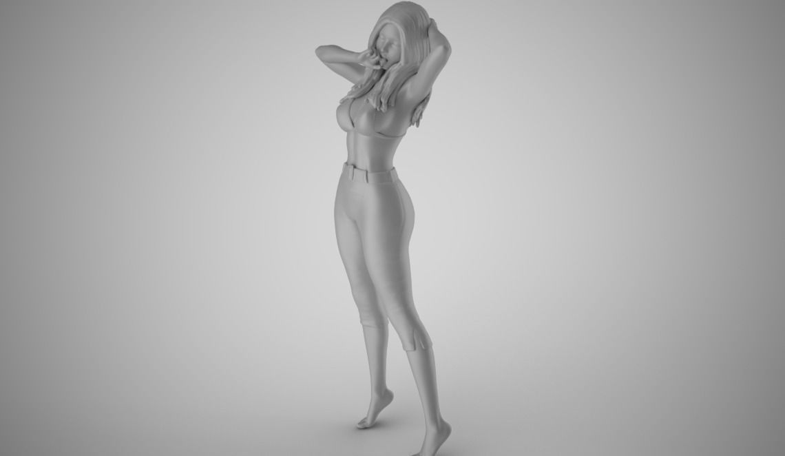 Woman Spring Mood 7 3D print model_3