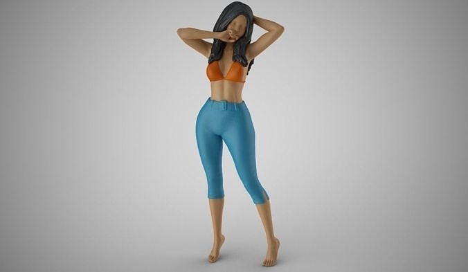 Woman Spring Mood 7 3D print model