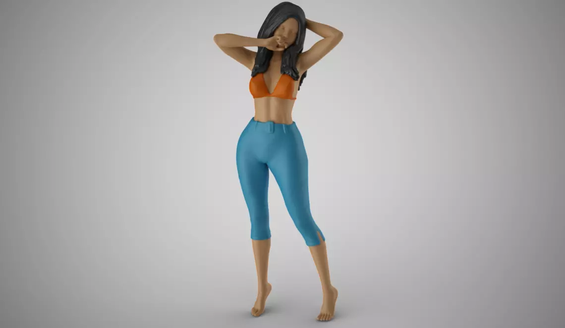 Woman Spring Mood 7 3D print model_0