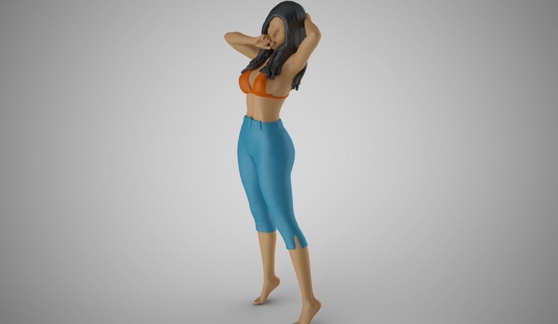 Woman Spring Mood 7 3D print model_4