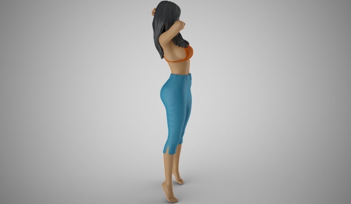 Woman Spring Mood 7 3D print model_9