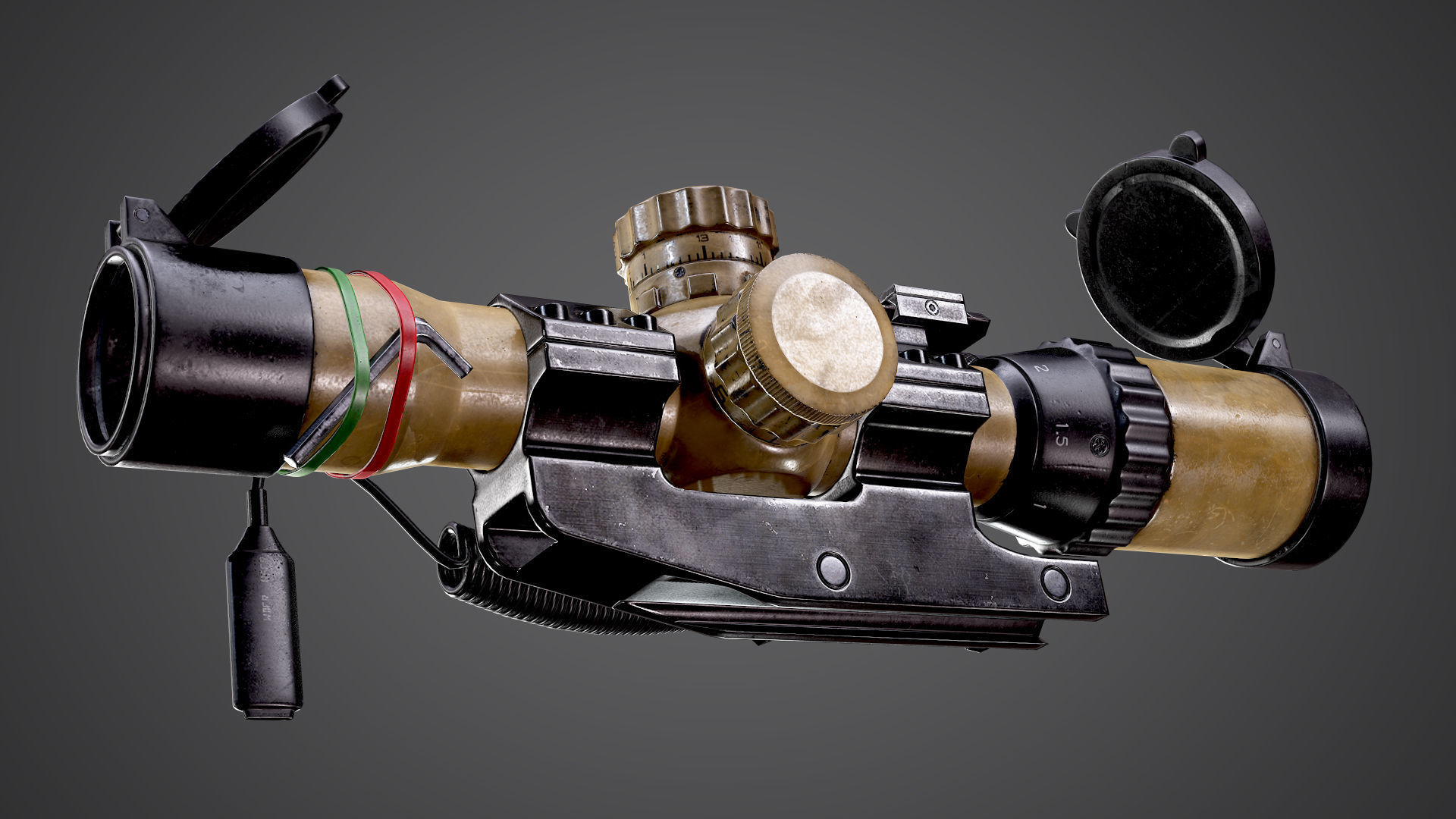 AX-50 Sniper Rifle AAA FPS Game Ready Weapon Asset Low-poly 3D model_11