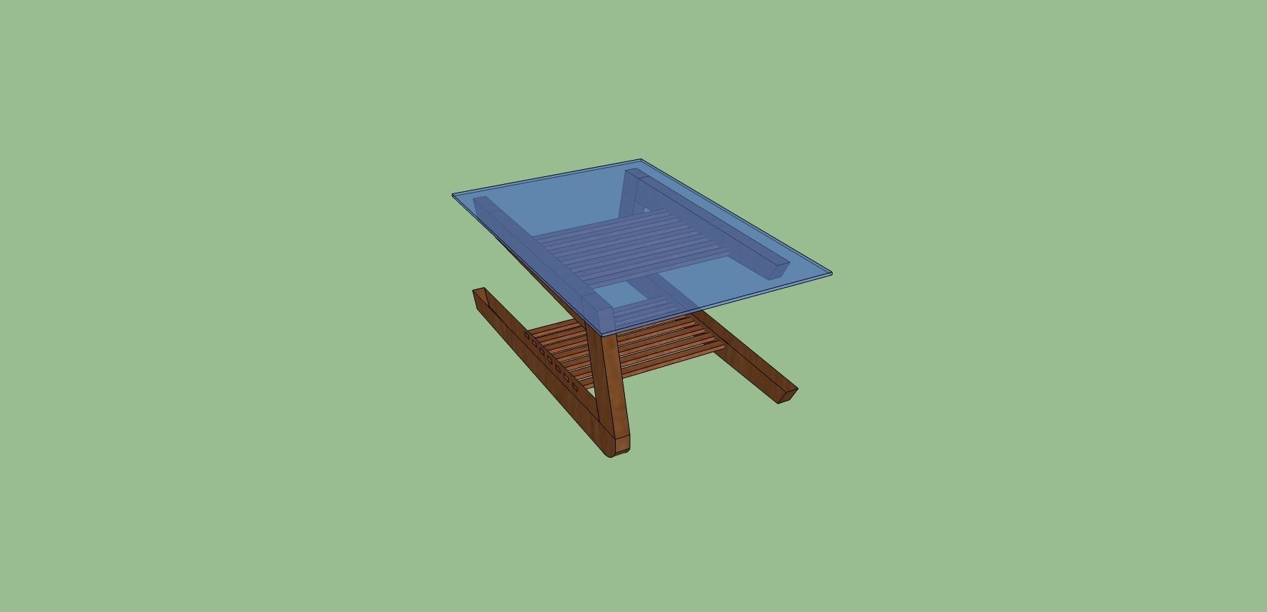 modern coffee table  Free 3D model_3
