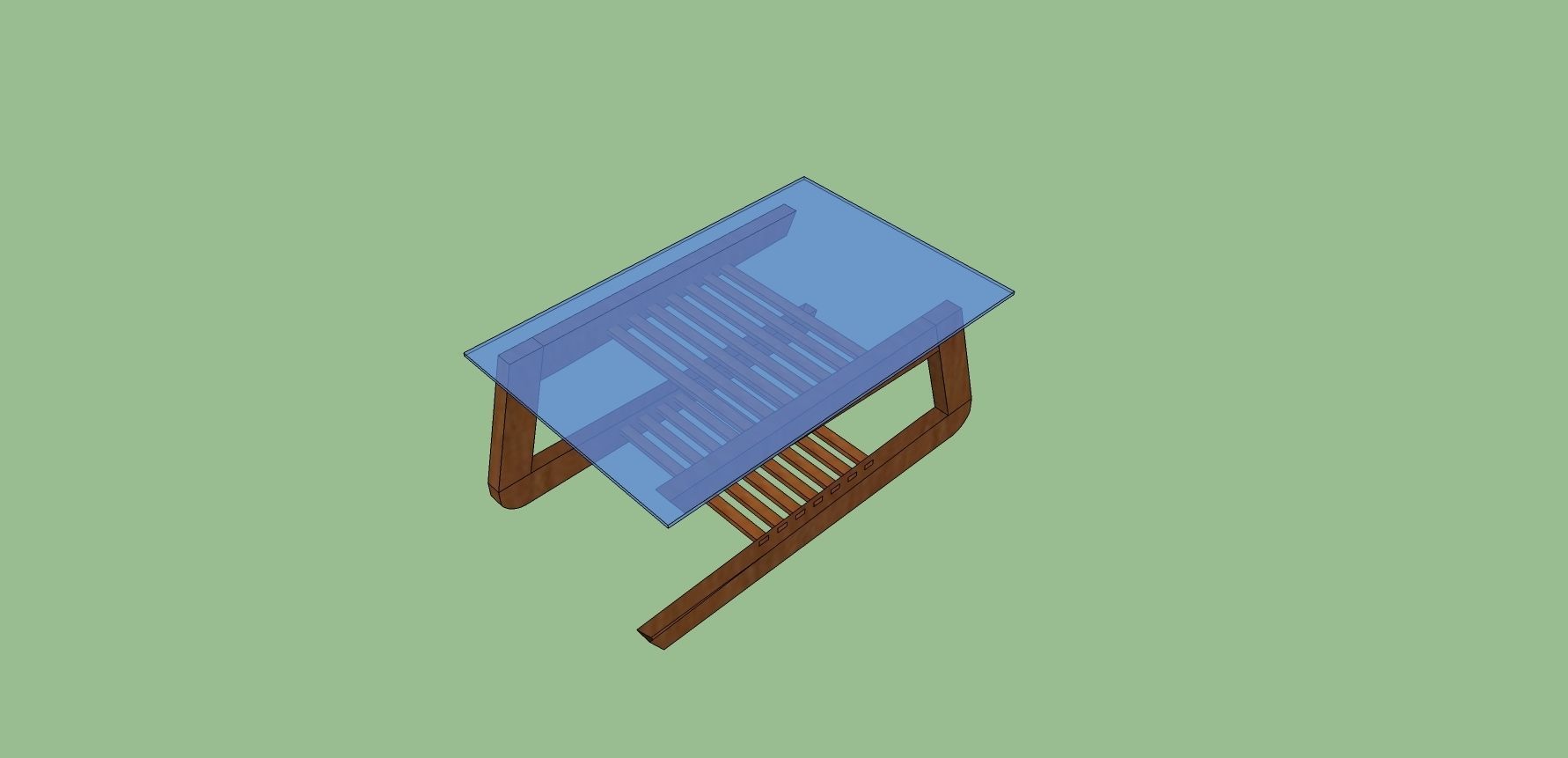 modern coffee table  Free 3D model_1