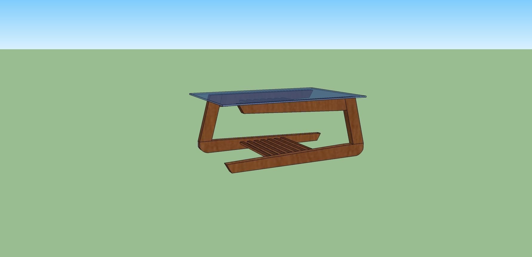 modern coffee table  Free 3D model_5