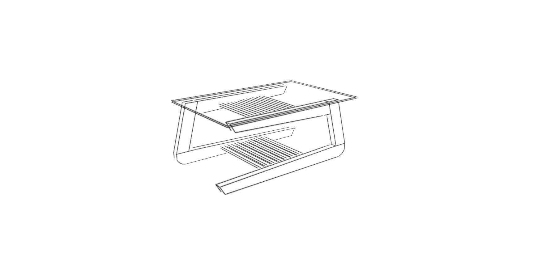 modern coffee table  Free 3D model_2
