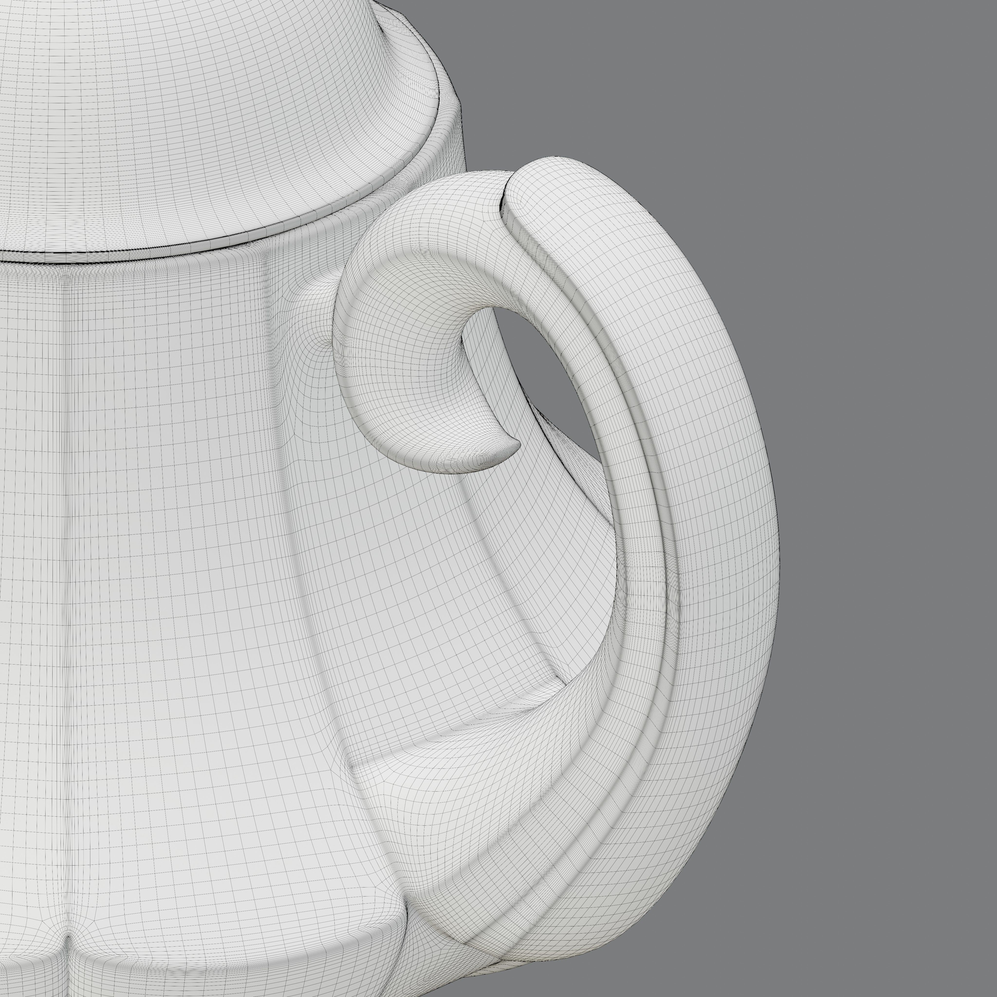  Vintage bell shaped teapot  3D model_10
