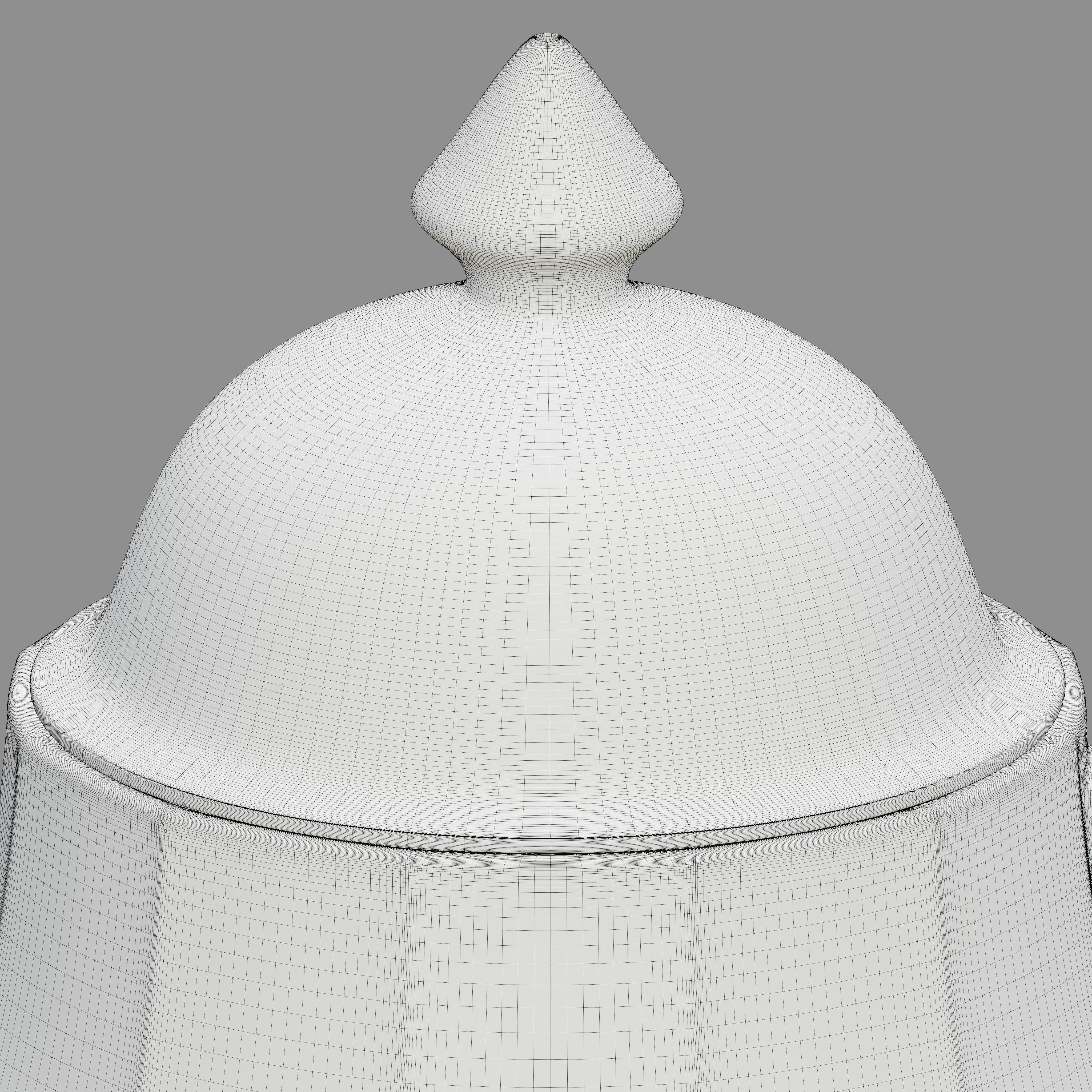  Vintage bell shaped teapot  3D model_9