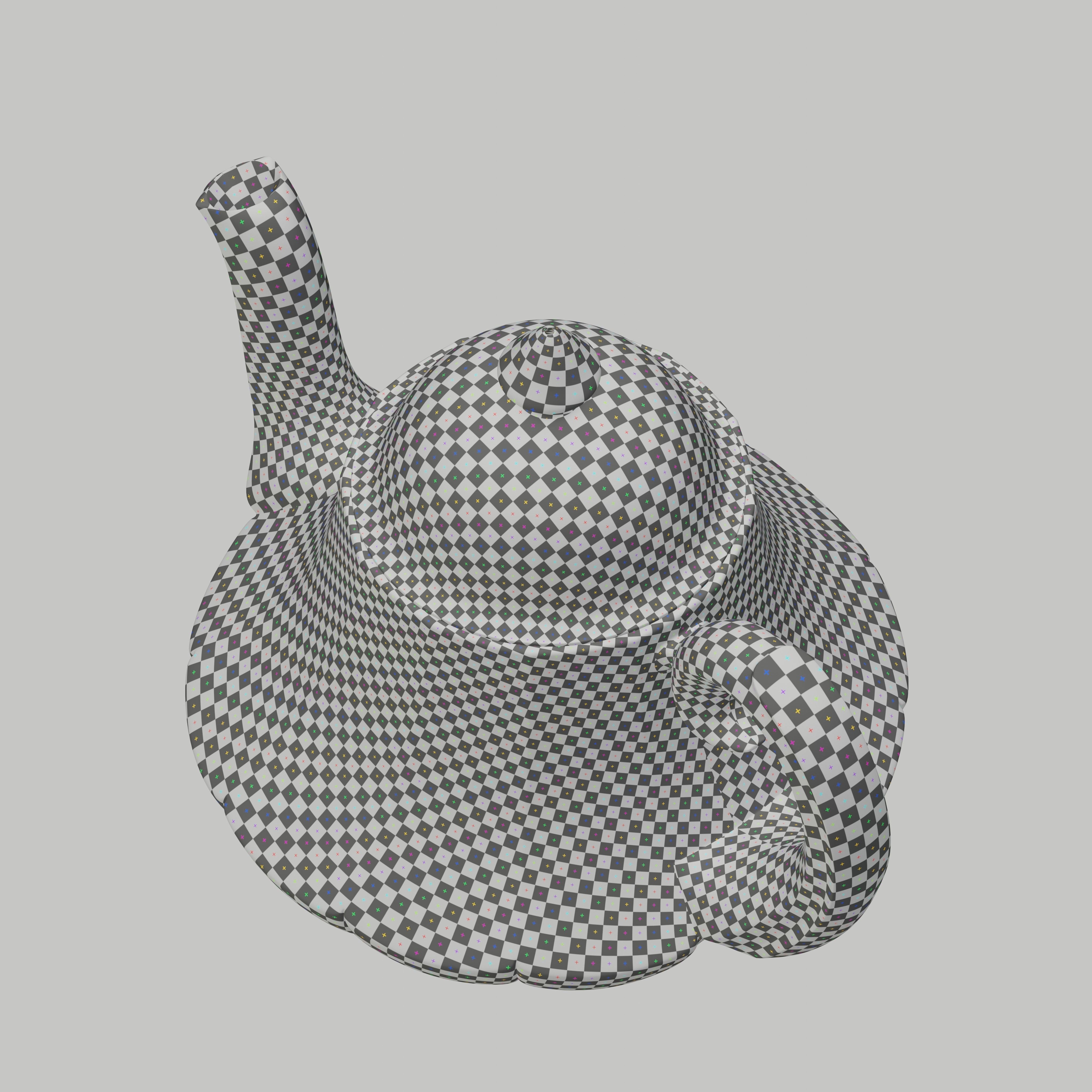  Vintage bell shaped teapot  3D model_14