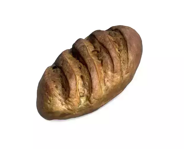 Sliced loaf PBR scan low-poly 3D model Low-poly 3D model