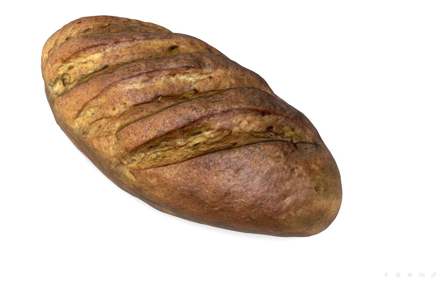 Sliced loaf PBR scan low-poly 3D model Low-poly 3D model_6