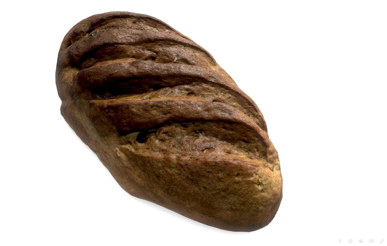 Sliced loaf PBR scan low-poly 3D model Low-poly 3D model_7