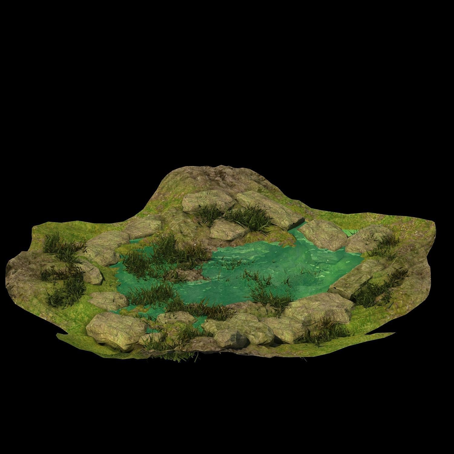 Accessories - Huanglongshan pool 3D model_3