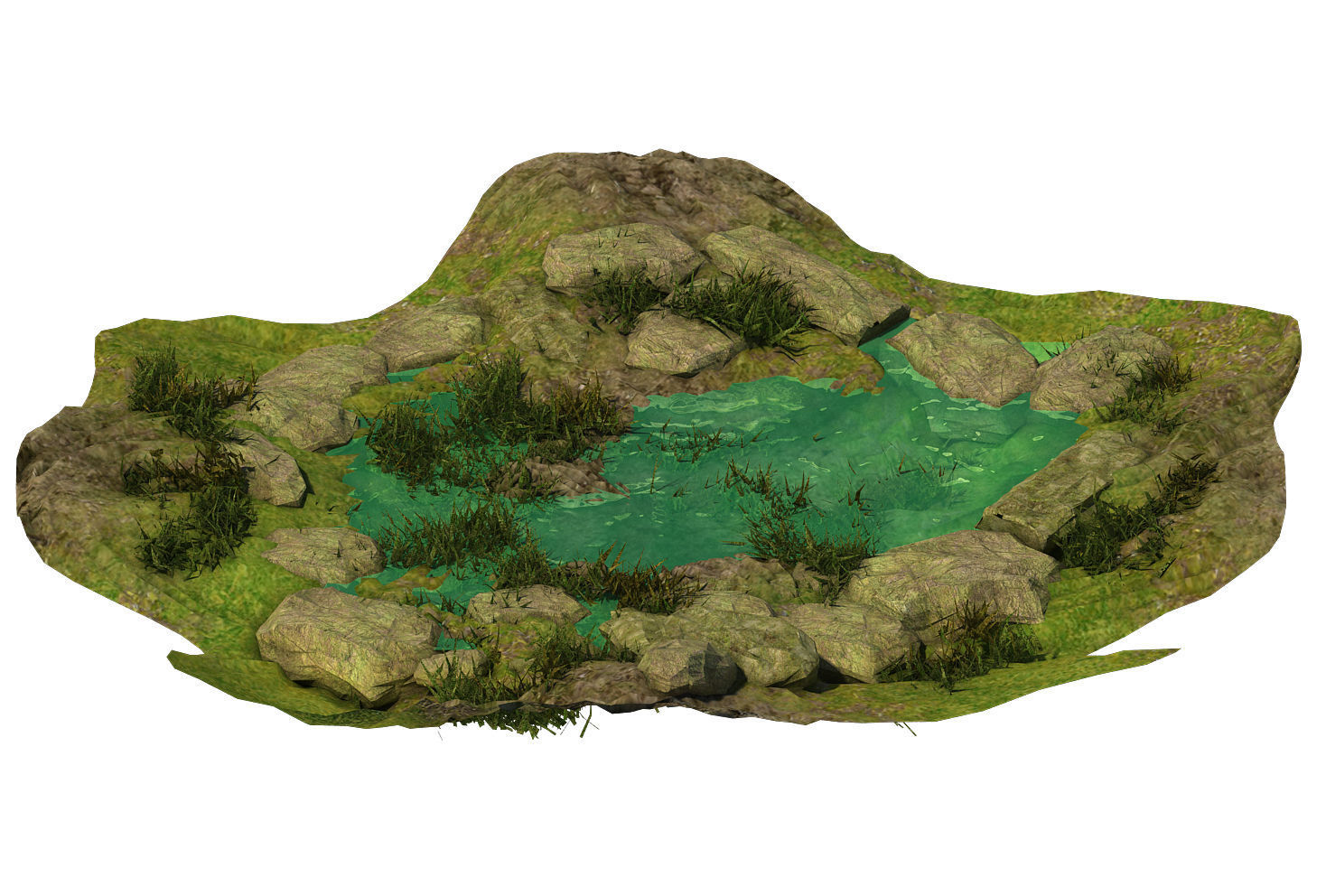 Accessories - Huanglongshan pool 3D model_4