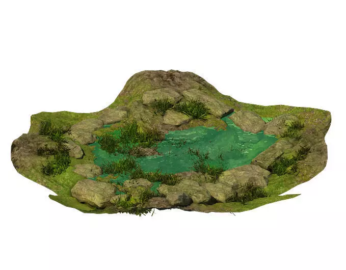 Accessories - Huanglongshan pool 3D model_0