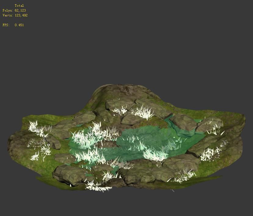 Accessories - Huanglongshan pool 3D model_1