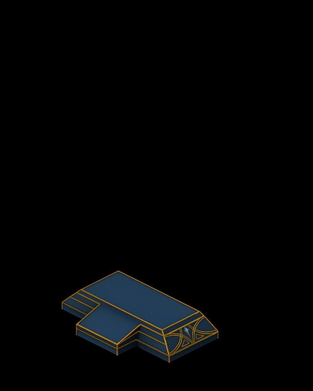 Seven angels altar - stone statue 01 3D model_4