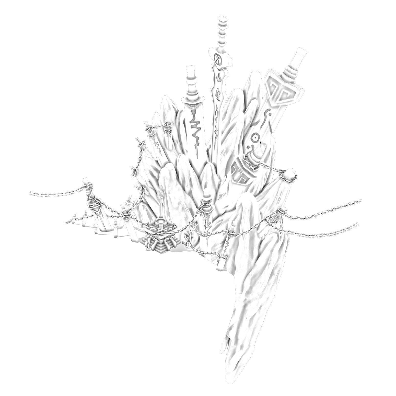 Quanzhenjian - Jianzu 3D model_1